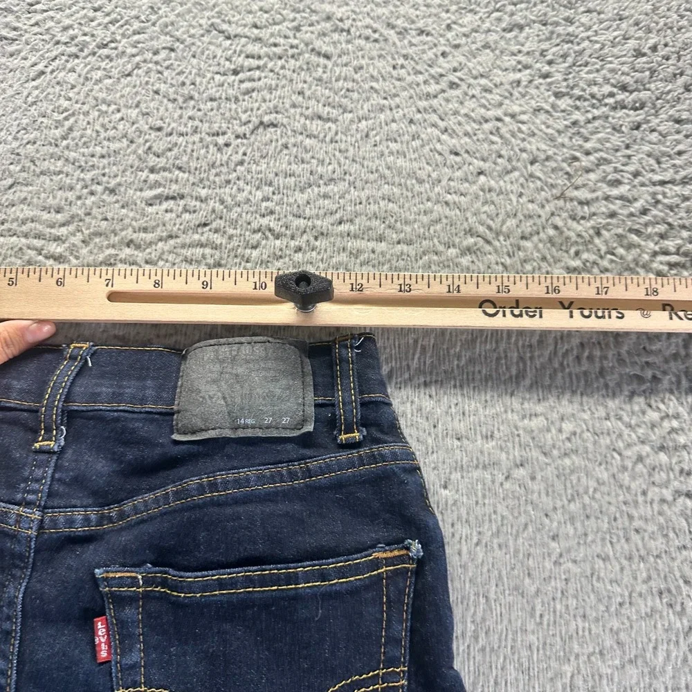 Levi's 511 Jeans Boys 14 Blue Cotton Denim Straight Leg Slim Stretch‎ Workwear